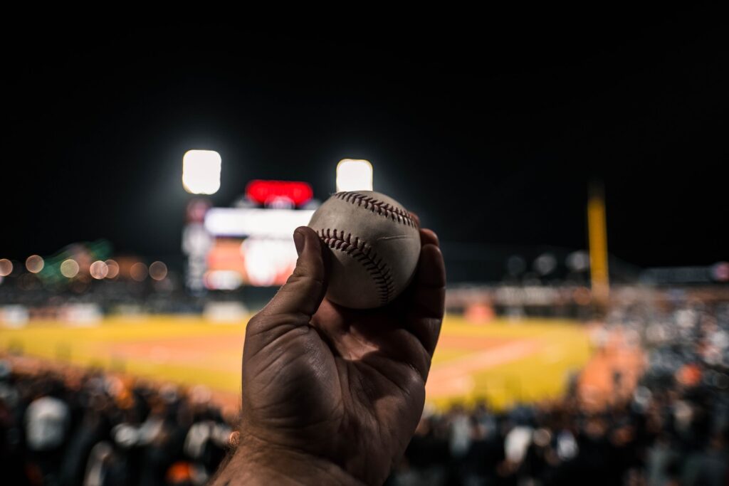 white baseball